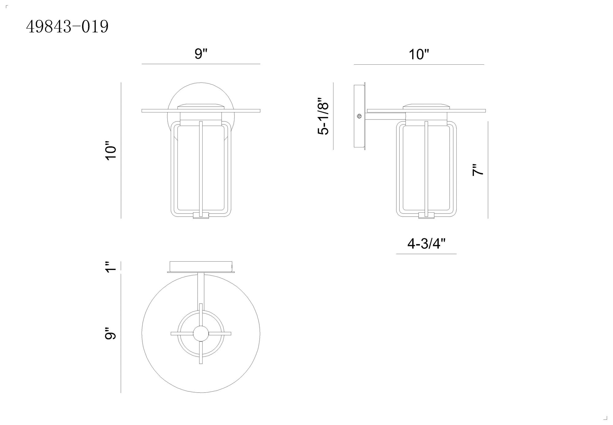 Image 7 Eurofase Florin 10" Integrated LED Outdoor Wall Sconce - Sand Black more views