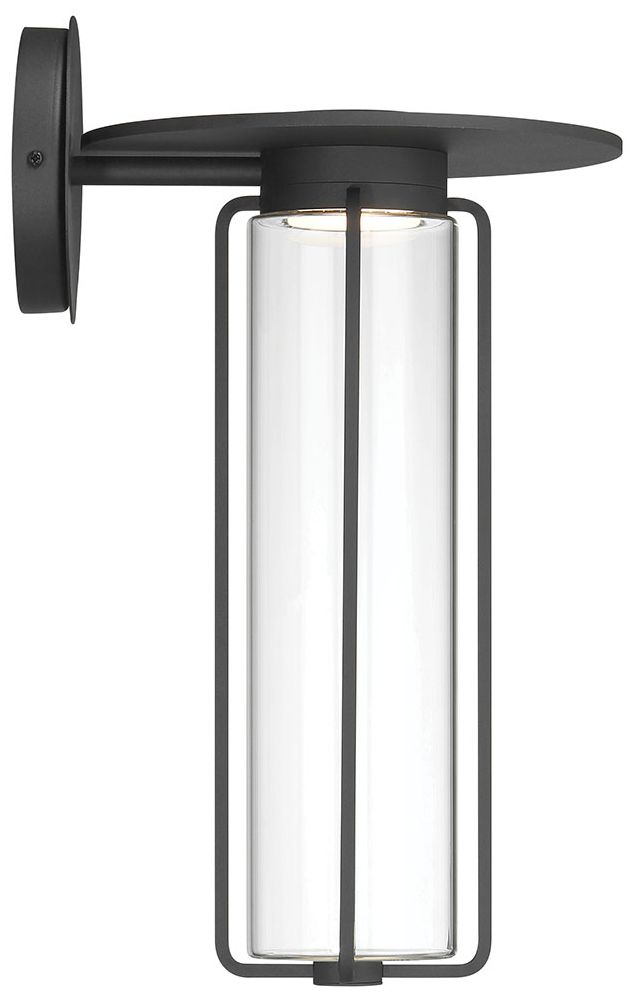 Image 4 Eurofase Florin 16" Integrated LED Outdoor Wall Sconce in Sand Black more views