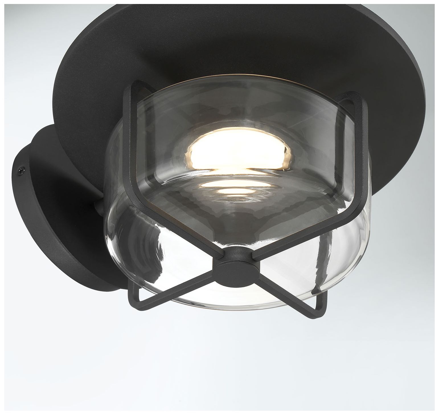 Image 2 Eurofase Florin 7" Integrated LED Outdoor Wall Sconce in Sand Black more views