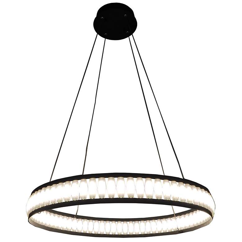 Image 1 Eurofase Forster 3.50 In. x 27.50 Integrated LED Chandelier in Black
