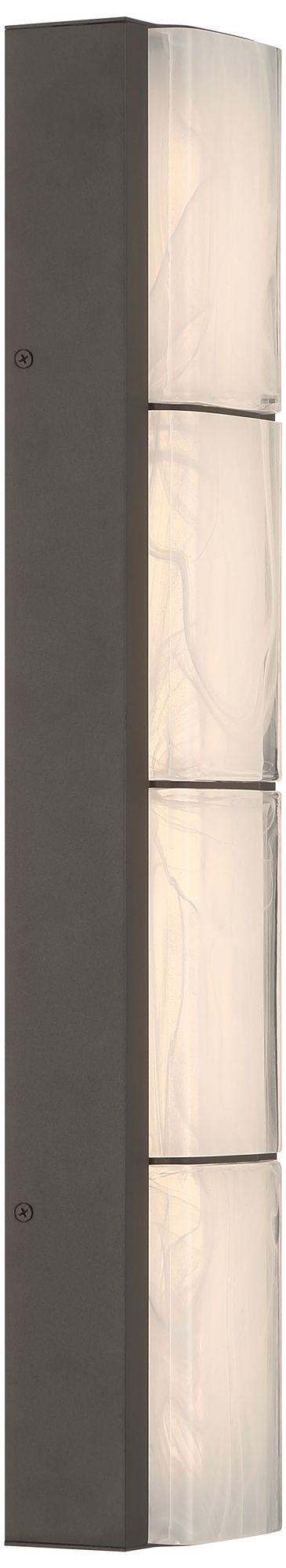 Image 3 Eurofase Gibraltar 25" Integrated LED Outdoor Wall Sconce in Sand Bronze more views