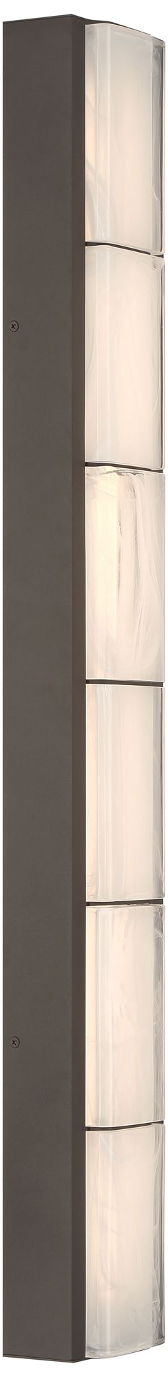 Image 3 Eurofase Gibraltar 37" Integrated LED Outdoor Wall Sconce in Sand Bronze more views