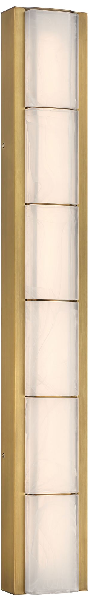 Image 2 Eurofase Gibraltar 37" Integrated LED Vanity Light in Antique Brass more views