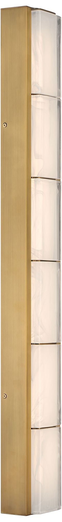 Image 3 Eurofase Gibraltar 37" Integrated LED Vanity Light in Antique Brass more views