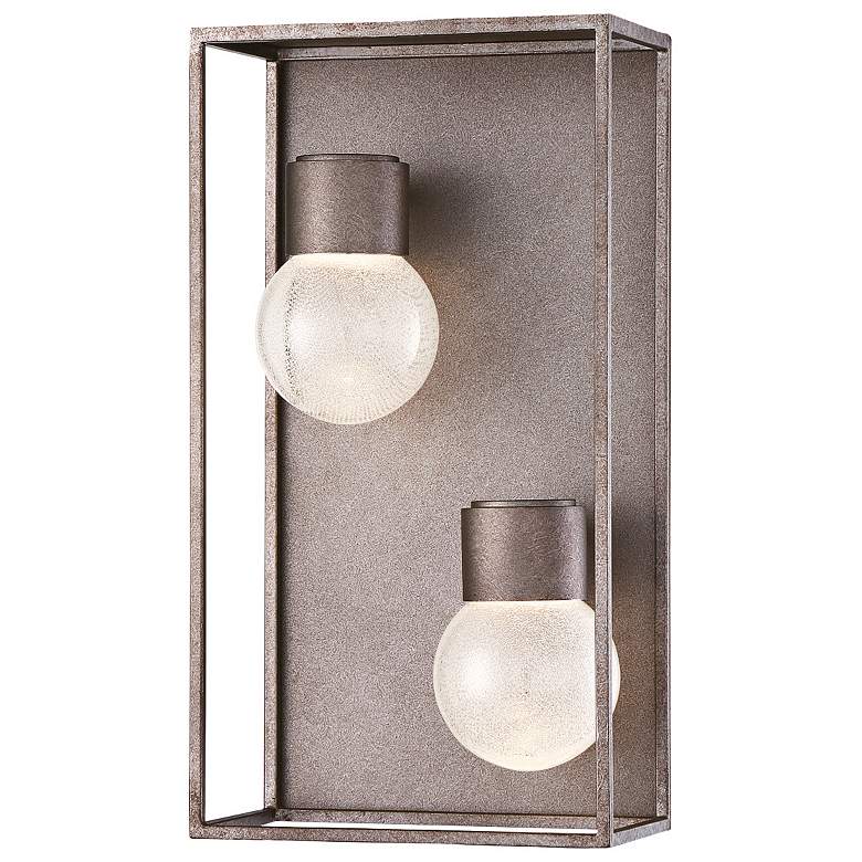 Image 1 Eurofase Gibson 13 3/4 inchH Gray 2-Light LED Outdoor Wall Light