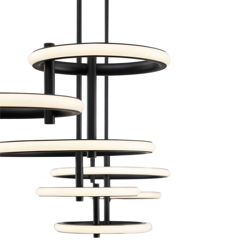 Image 2 Eurofase Giro 13 In. x 13.50 In. Integrated LED Chandelier in Black more views