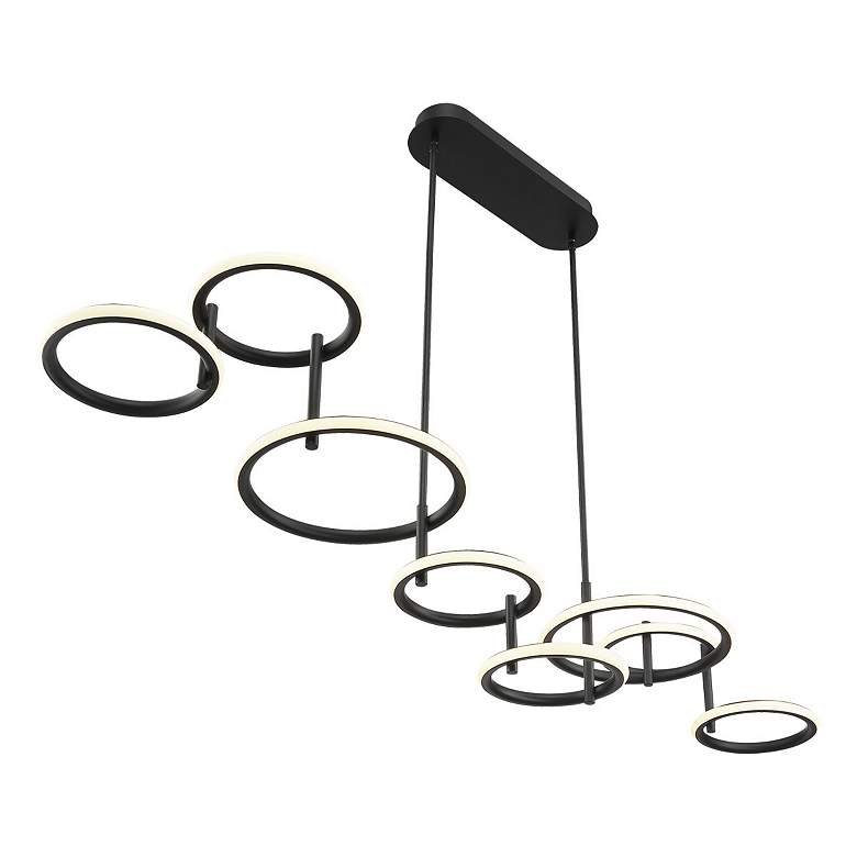 Image 4 Eurofase Giro 13 In. x 13.50 In. Integrated LED Chandelier in Black more views