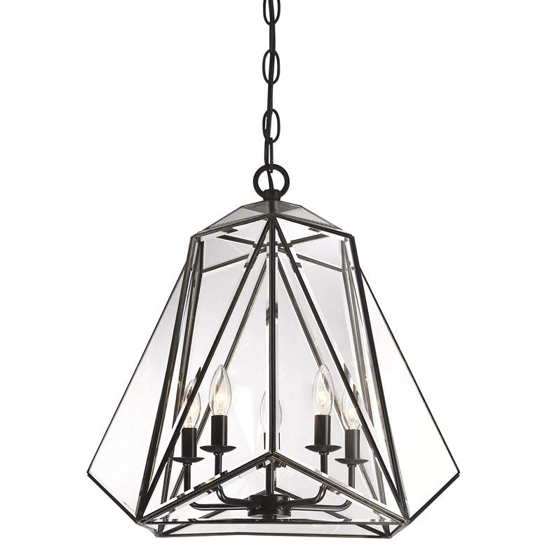 Image 2 Eurofase Glacier 21 1/4 inch Wide Bronze 5-Light Lantern Pendant