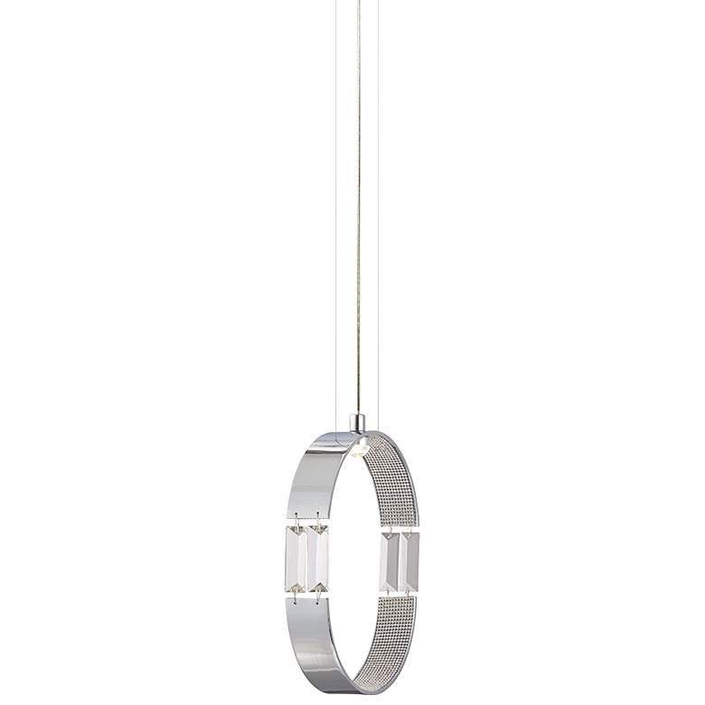 Image 1 Eurofase Glade 7 3/4" Wide Chrome LED Mini Pendant