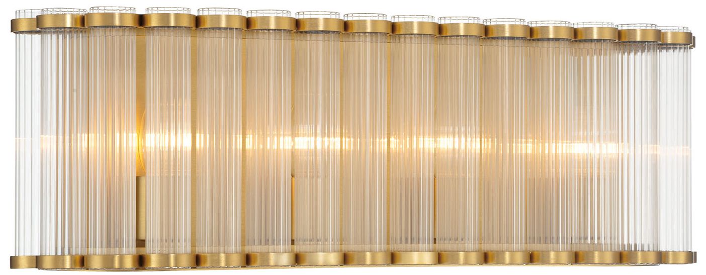 Image 3 Eurofase Glasbury 4-Light 24" Vanity Light in Gold more views