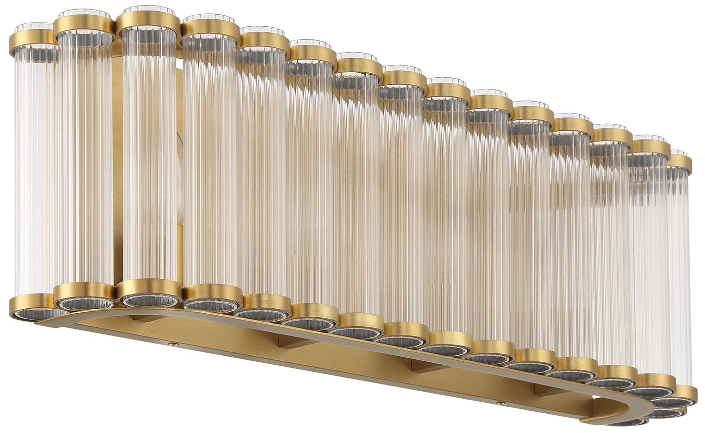 Image 7 Eurofase Glasbury 4-Light 24" Vanity Light in Gold more views