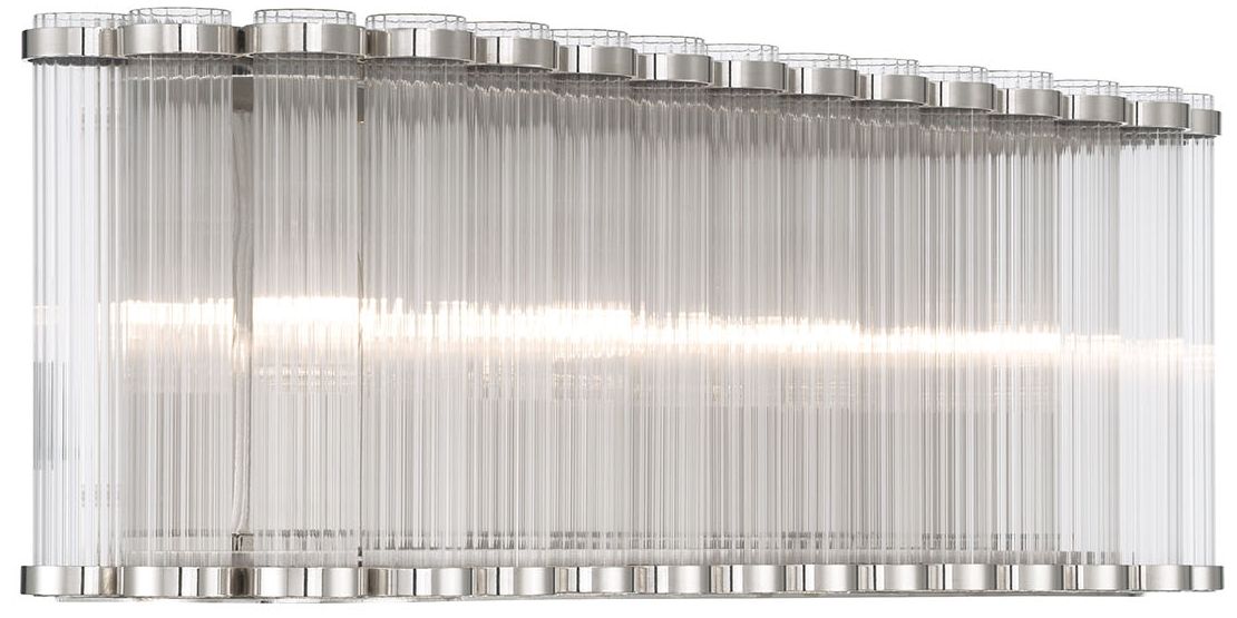 Image 4 Eurofase Glasbury 4-Light 24" Vanity Light in Polished Nickel more views
