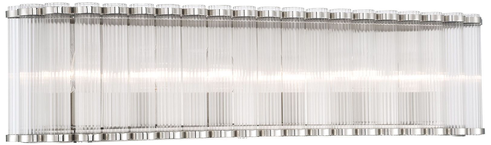 Image 3 Eurofase Glasbury 6-Light Vanity-Light, 32 Vanity Light in Polished Nickel more views