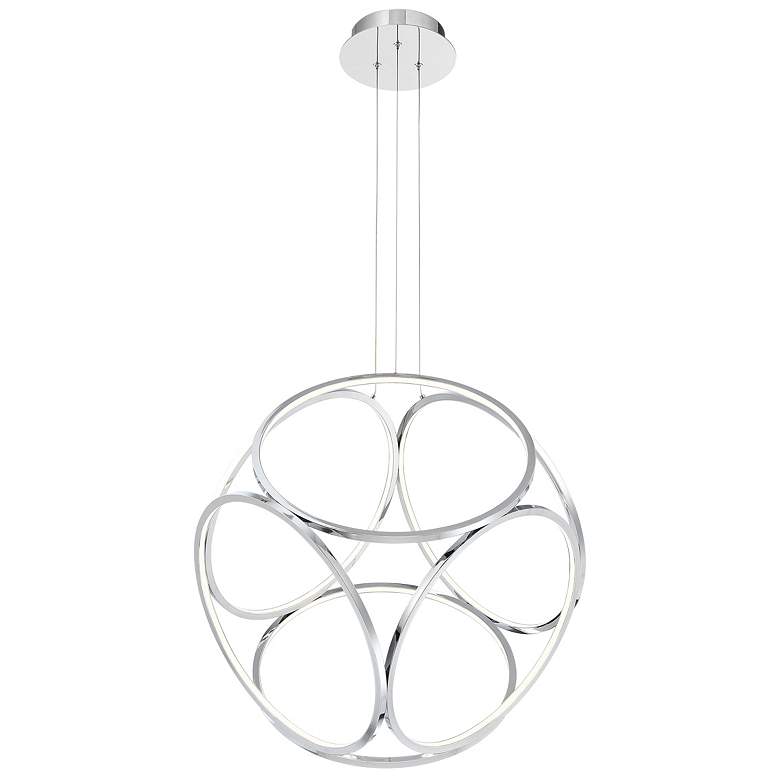 Image 1 Eurofase Glenview 24 In. x 23.25 In. Pendant in Chrome