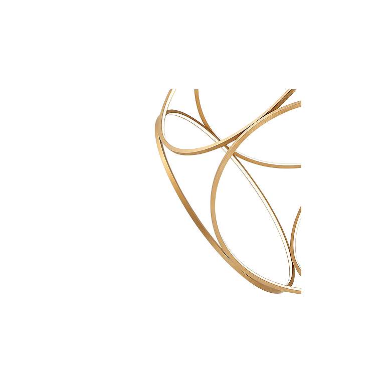 Image 2 Eurofase Glenview 34" Wide Brushed Gold LED Chandelier more views