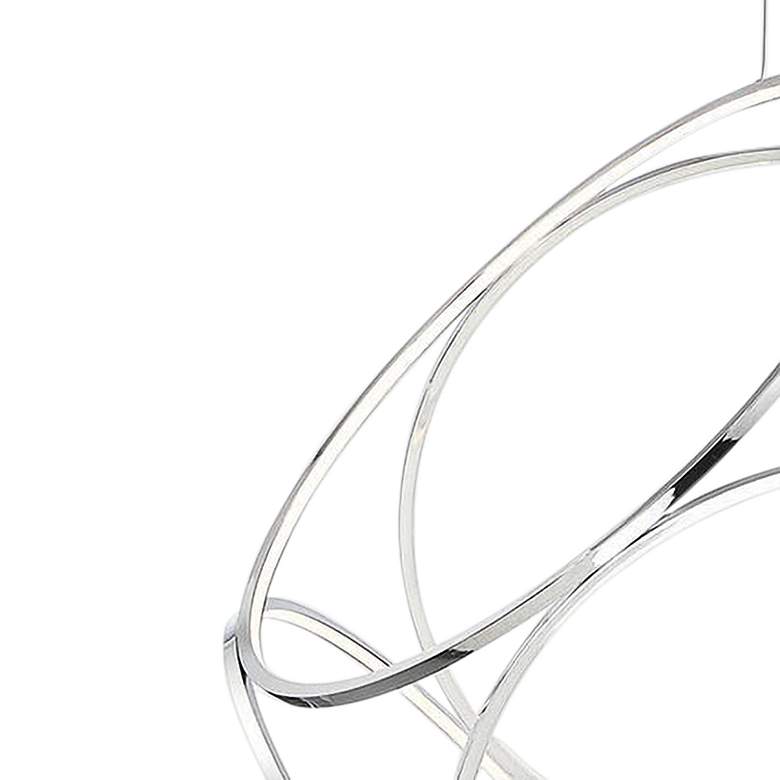 Image 2 Eurofase Glenview 34" Wide Chrome LED Pendant Light more views