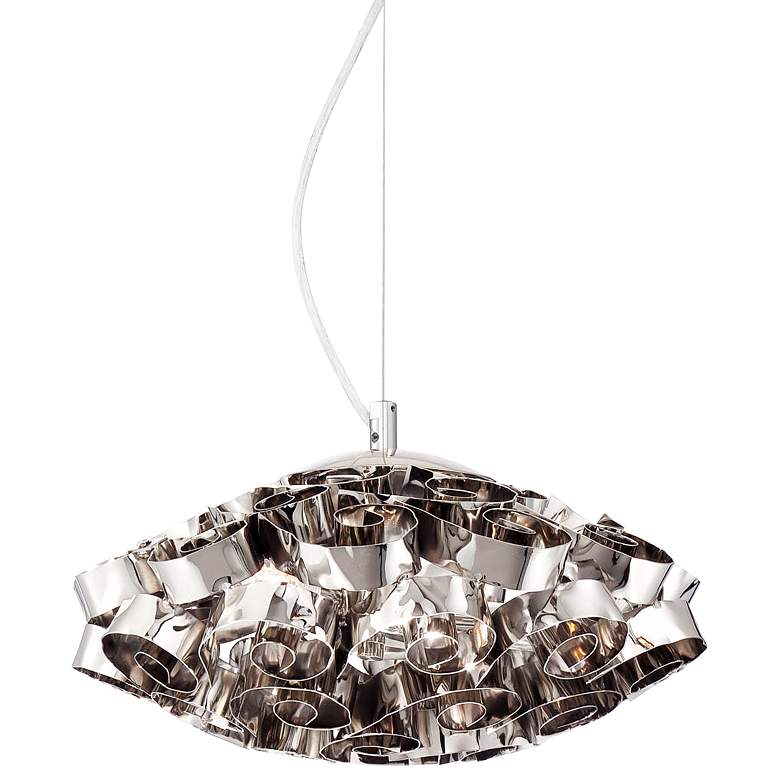Image 2 Eurofase Grace Chrome 14" Wide Chrome Pendant