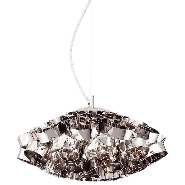 Image 2 Eurofase Grace Chrome 14 inch Wide Chrome Pendant