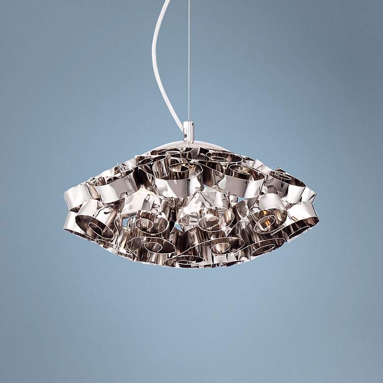 Image 1 Eurofase Grace Chrome 14 inch Wide Chrome Pendant