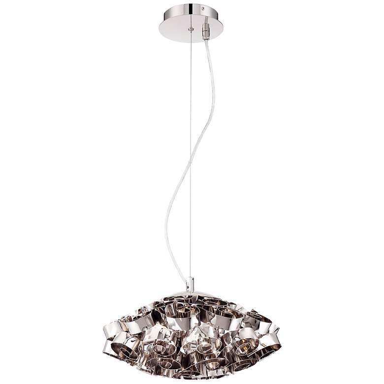 Image 3 Eurofase Grace Chrome 14" Wide Chrome Pendant more views