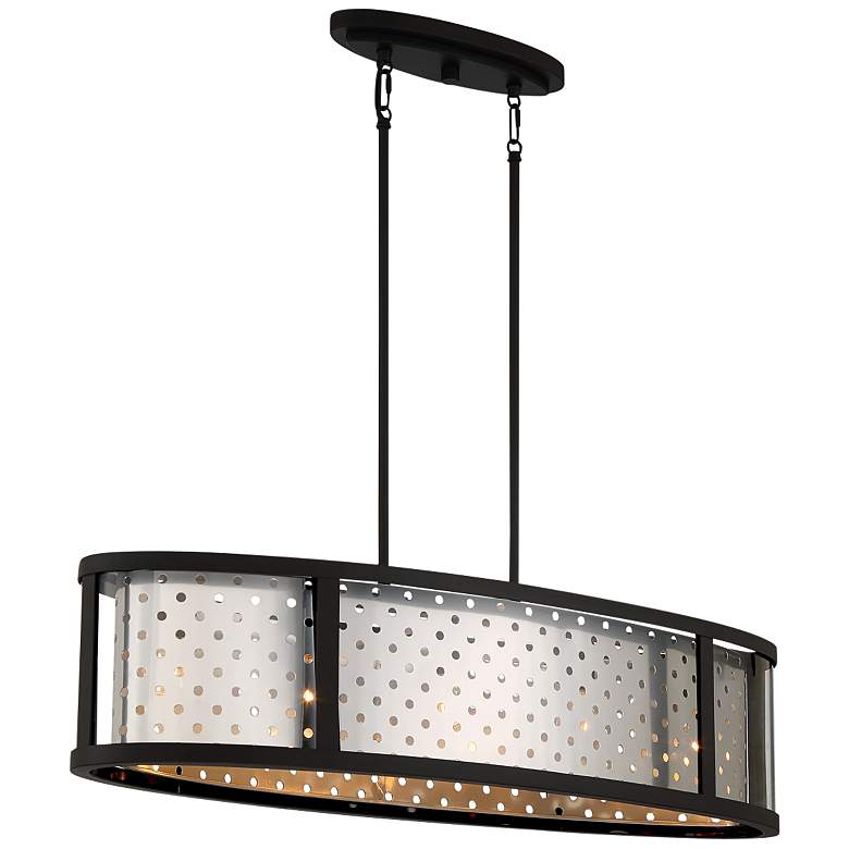 Image 2 Eurofase Grado 38" Wide Chrome Pendant Light