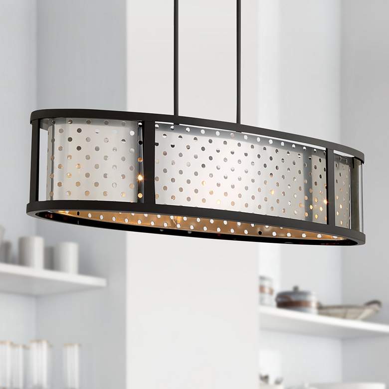 Image 1 Eurofase Grado 38" Wide Chrome Pendant Light