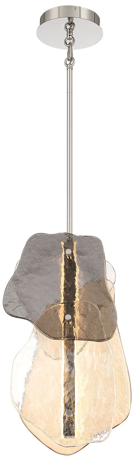 Image 2 Eurofase Grotto 24" Integrated LED Pendant in Polished Nickel more views