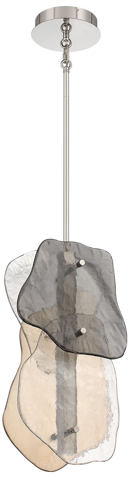 Image 4 Eurofase Grotto 24" Integrated LED Pendant in Polished Nickel more views