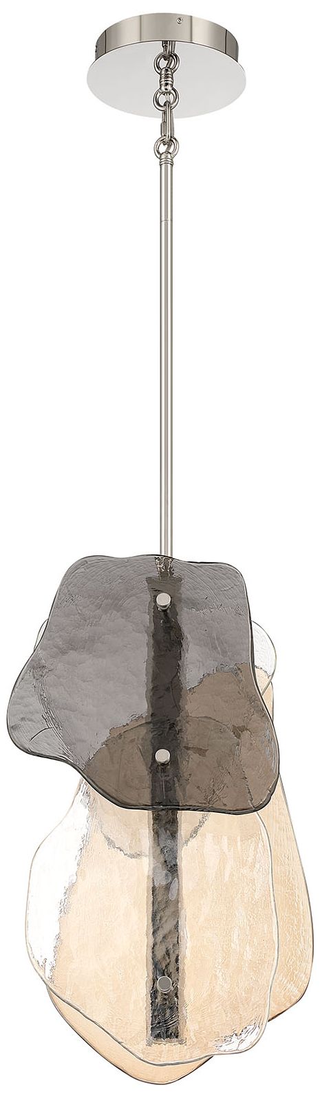 Image 5 Eurofase Grotto 24" Integrated LED Pendant in Polished Nickel more views