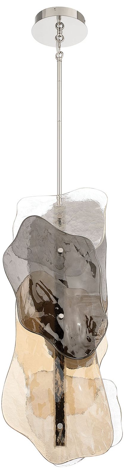 Image 4 Eurofase Grotto 36" Integrated LED Pendant in Polished Nickel more views