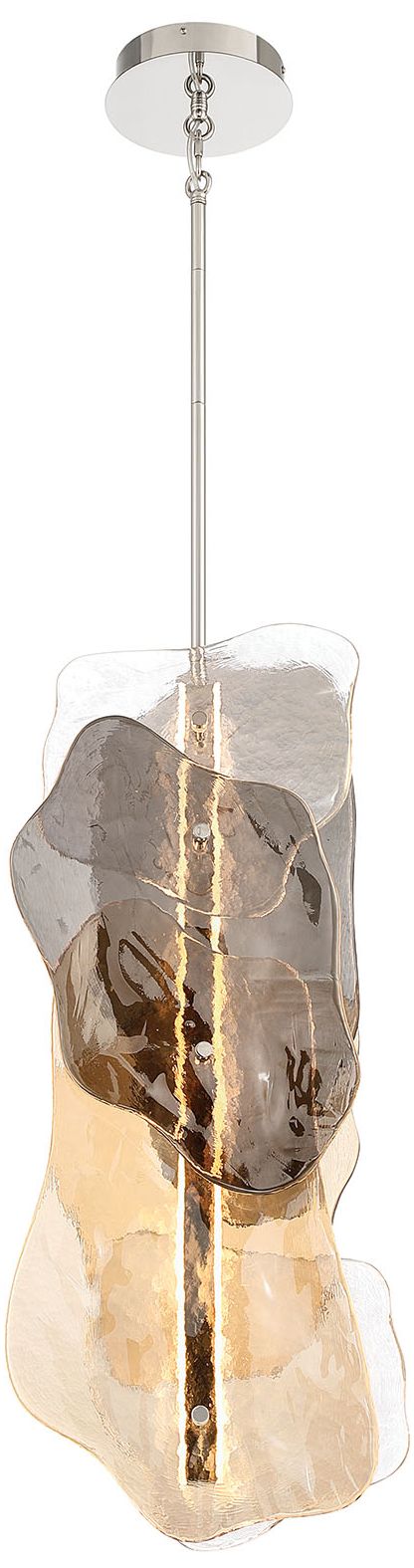 Image 2 Eurofase Grotto 36" Integrated LED Pendant in Polished Nickel more views