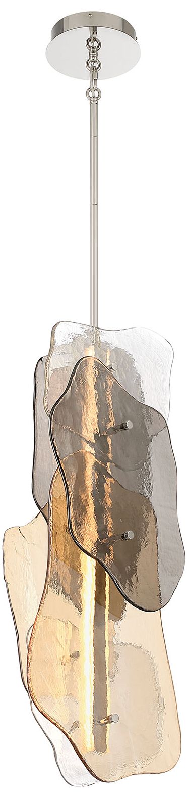 Image 3 Eurofase Grotto 36" Integrated LED Pendant in Polished Nickel more views