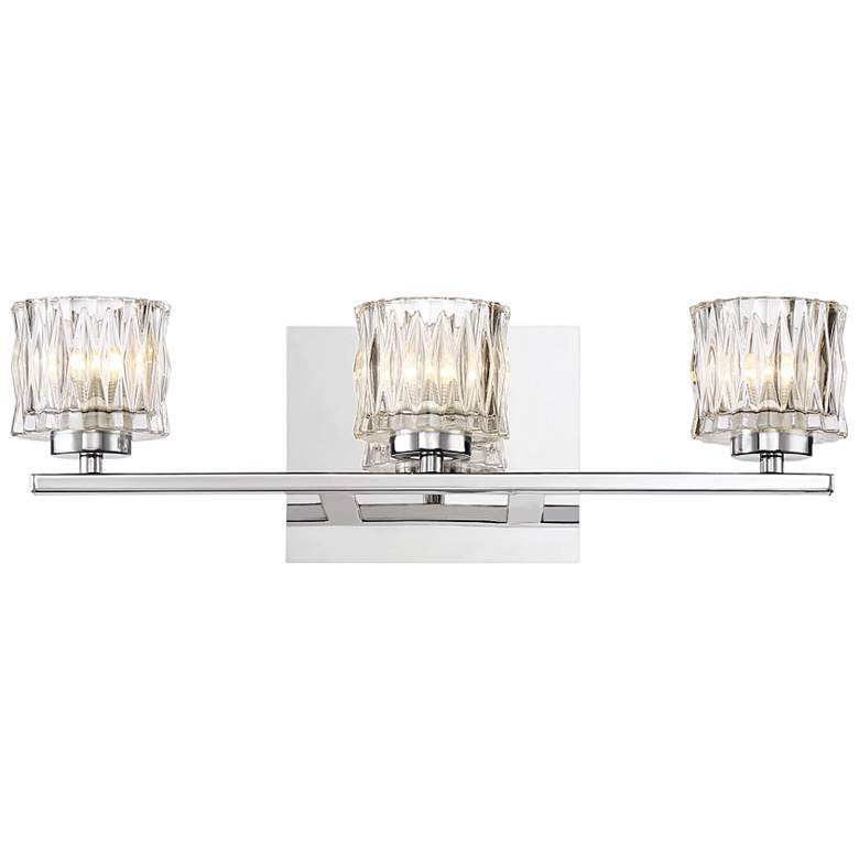 Image 1 Eurofase Guelph 17 1/2" Wide Chrome 3-Light LED Bath Light