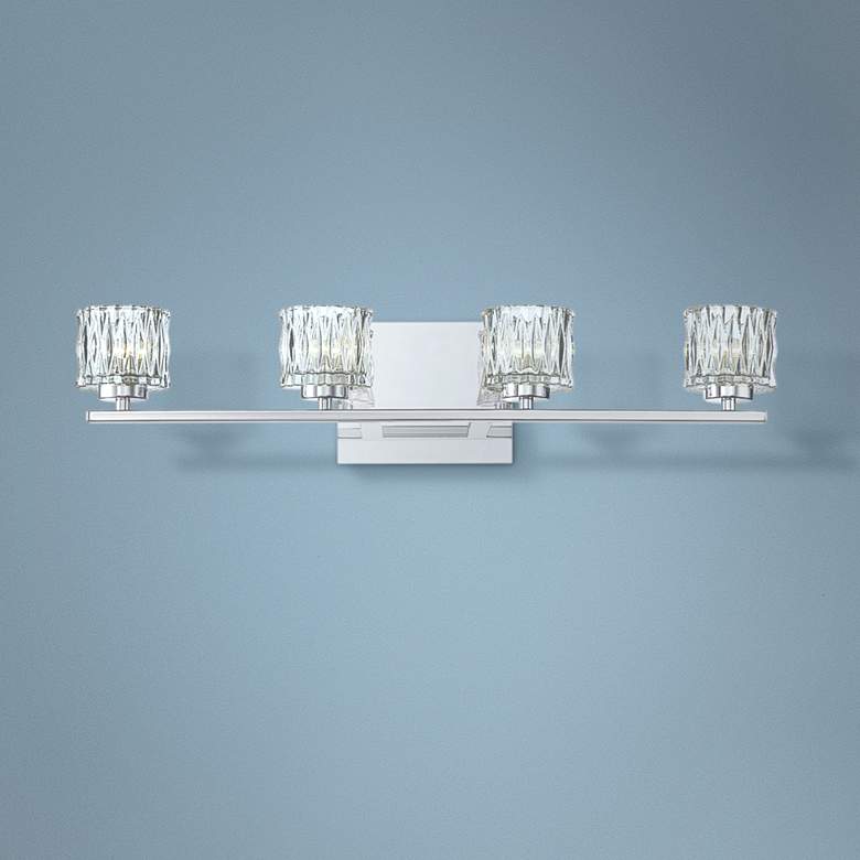 Image 1 Eurofase Guelph 24 1/2 inch Wide Chrome 4-Light LED Bath Light