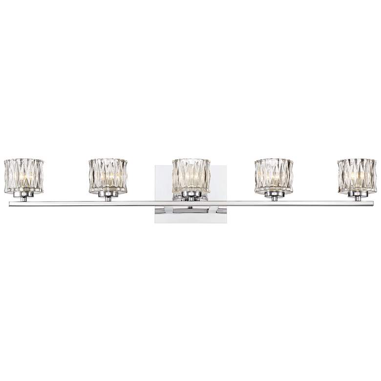 Image 1 Eurofase Guelph 31 3/4" Wide Chrome 5-Light LED Bath Light