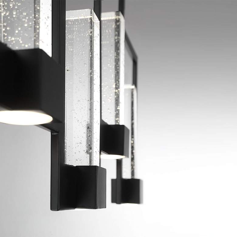 Image 3 Eurofase Hanson 39"W Black LED Kitchen Island Light Pendant more views