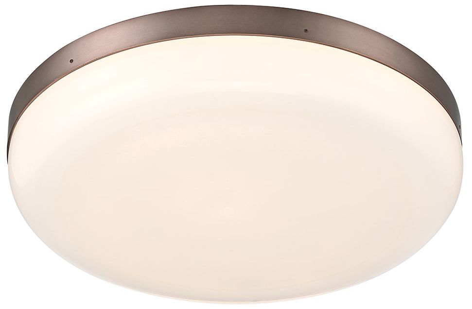 Image 2 Eurofase Harwel 18" Integrated LED Flush Mount in Harlow Bronze Finish more views