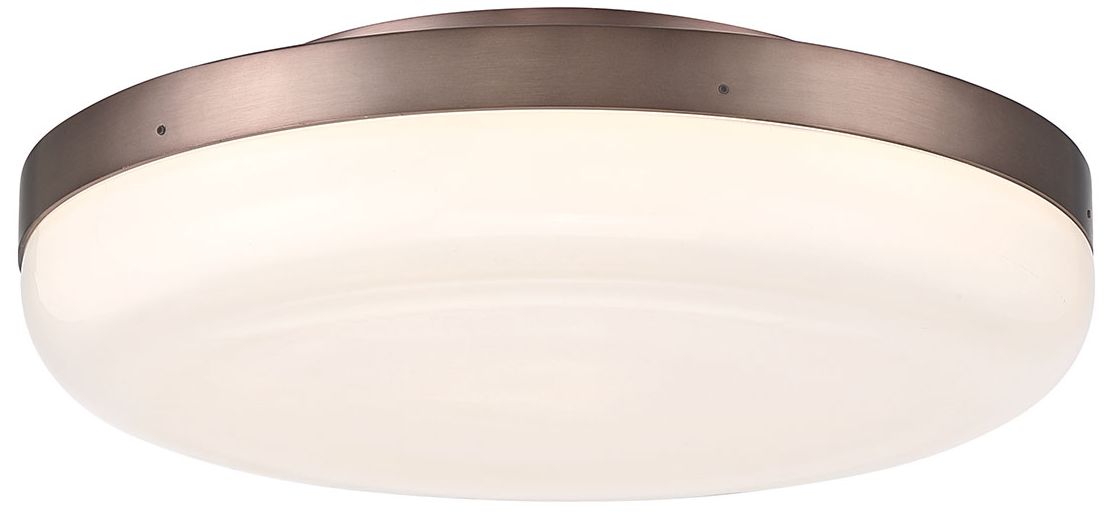 Image 3 Eurofase Harwel 18" Integrated LED Flush Mount in Harlow Bronze Finish more views