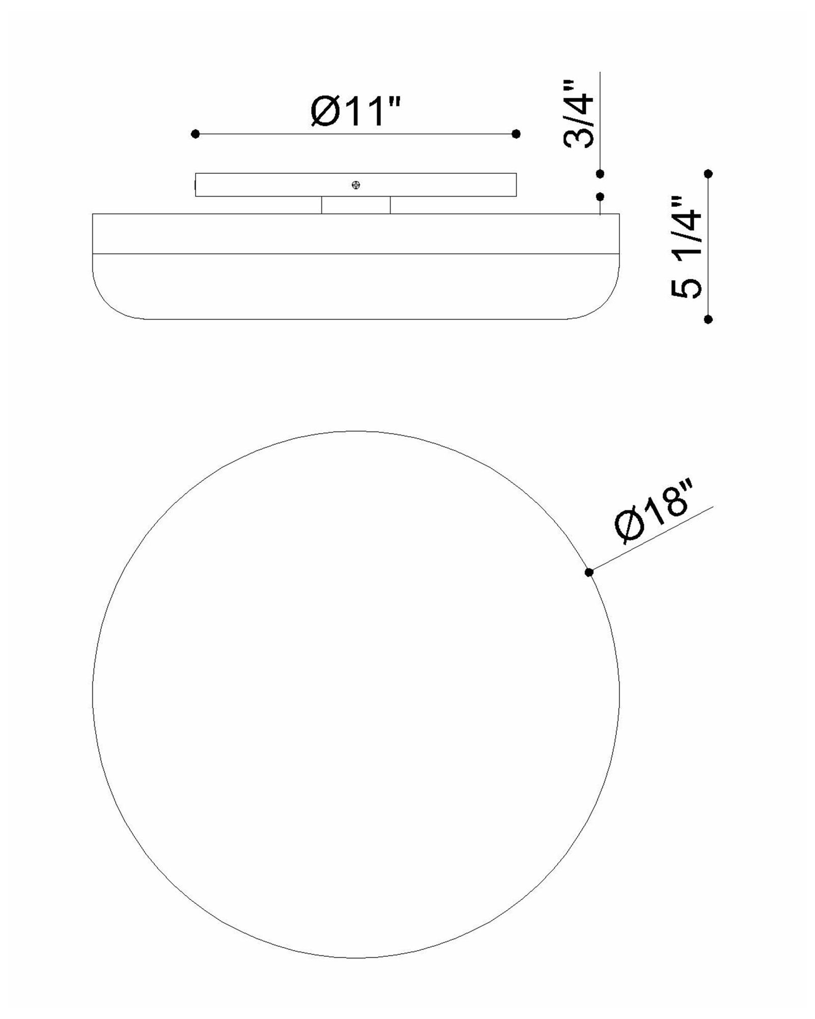 Image 5 Eurofase Harwel 18" Integrated LED Flush Mount in Harlow Bronze Finish more views