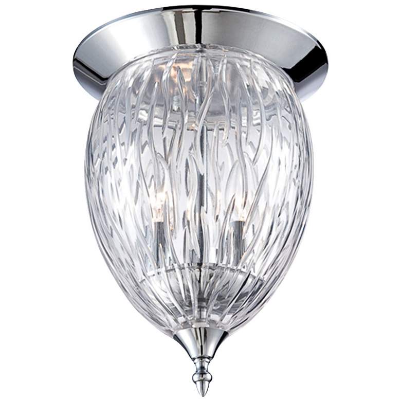 Image 1 Eurofase Hazel 9 1/2" Wide Clear Glass Ceiling Light