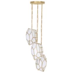 Eurofase Heera 18" Wide Antique Brass Multi-Light Pendant