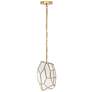 1_Eurofase Heera 8" Wide Antique Brass Mini Pendant
