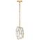 Eurofase Heera 8" Wide Antique Brass Mini Pendant
