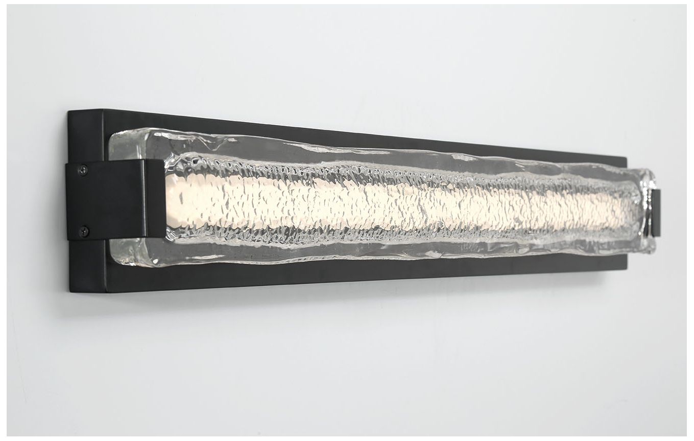 Eurofase Hiltic 36" Integrated LED Outdoor Wall Sconce in Matte Black