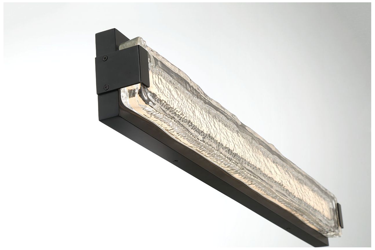 Eurofase Hiltic 36" Integrated LED Outdoor Wall Sconce in Matte Black