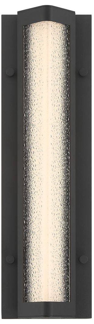 Eurofase Hy50 16" Integrated LED Outdoor Wall Sconce in Sand Black