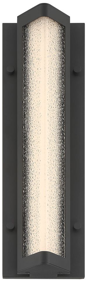Image 2 Eurofase Hy50 16" Integrated LED Outdoor Wall Sconce in Sand Black more views