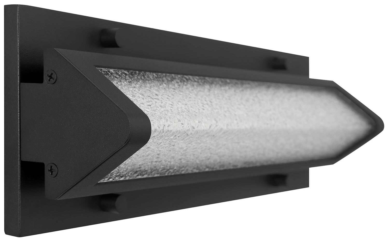 Eurofase Hy50 16" Integrated LED Outdoor Wall Sconce in Sand Black