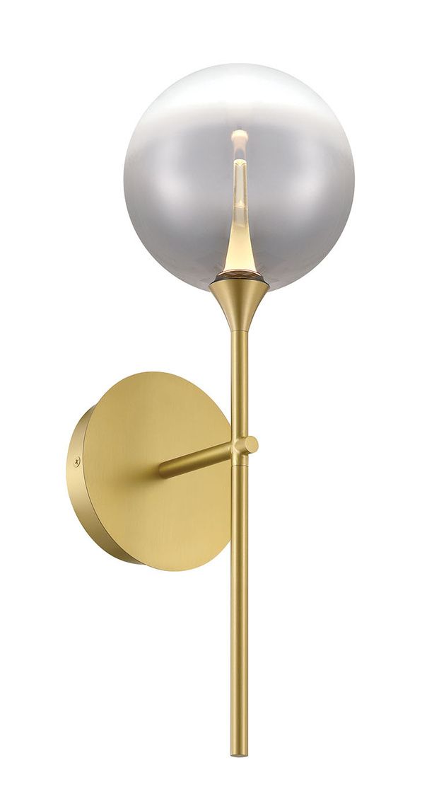 Image 2 Eurofase Iissa 19 inch LED Wall Sconce, Gold and Smoked Glass more views