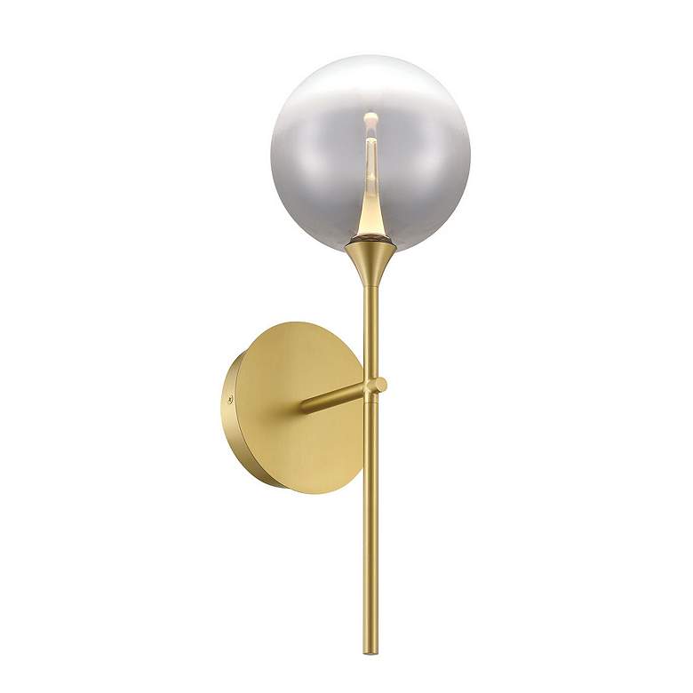 Image 2 Eurofase Iissa 19 inch LED Wall Sconce, Gold and Smoked Glass more views